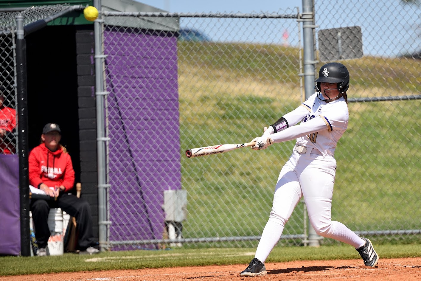 BEAMAN POWERS SOFTBALL TO SPLIT WITH KANSAS WESLEYAN
